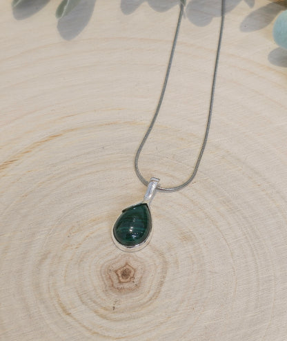 Collier Malachite goutte