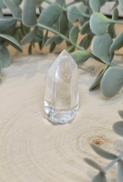 Pointe en Quartz clair de Madagascar