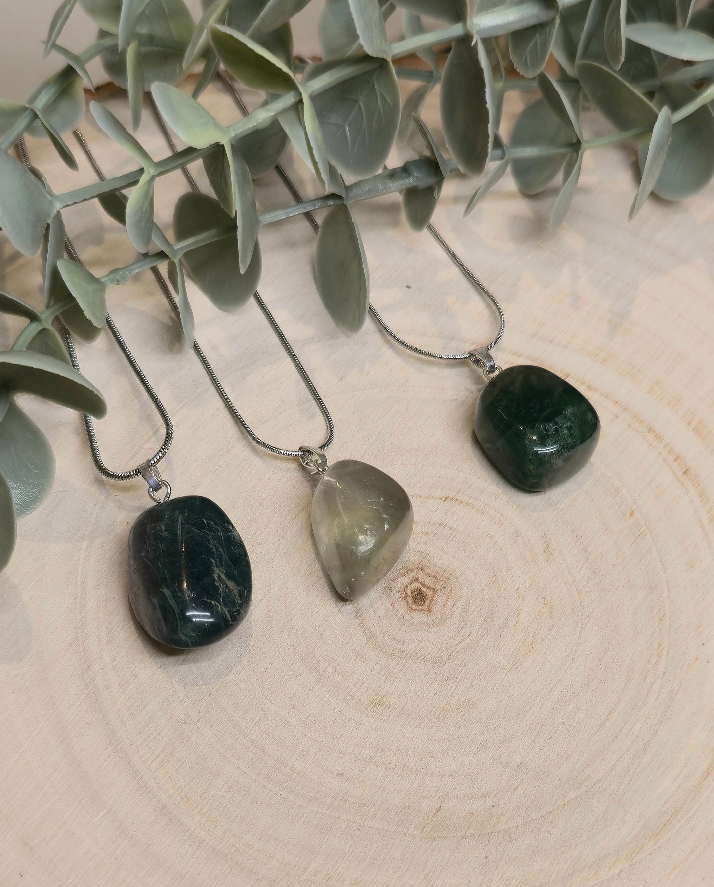 Collier Fluorite barattée