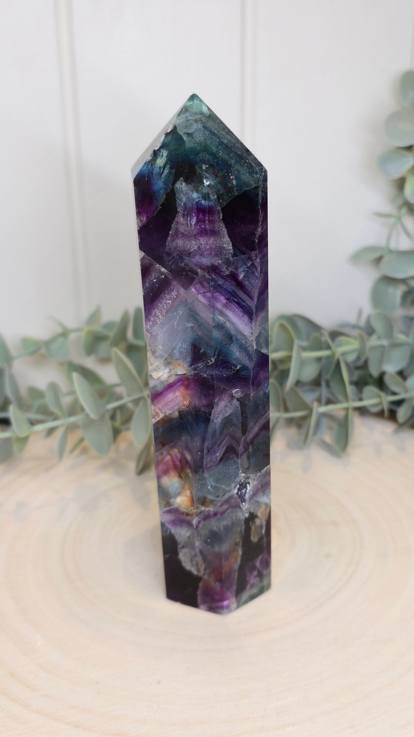 Pointe en Fluorite *réparée*