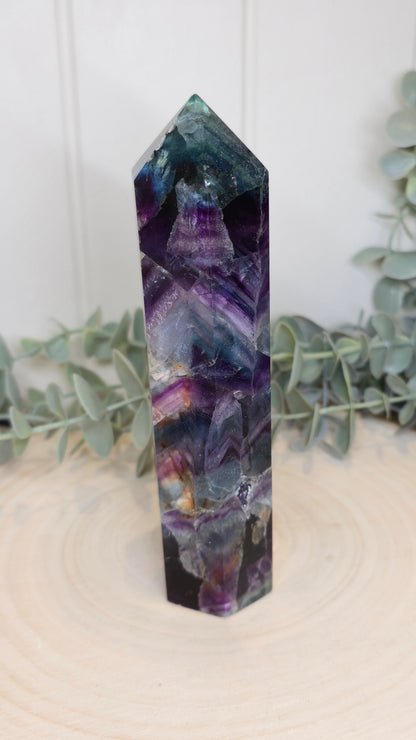 Pointe en Fluorite *réparée*