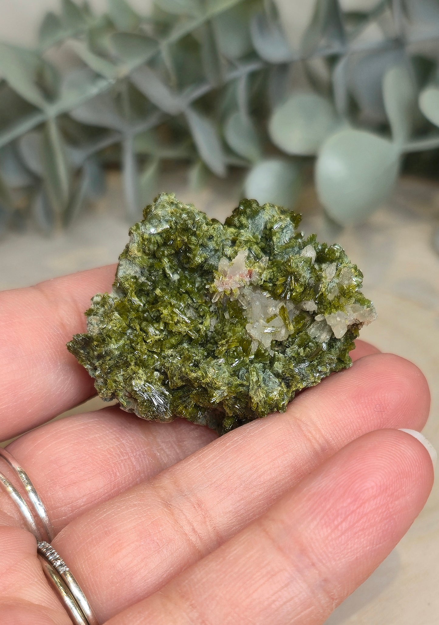 Épidote, Quartz et Byssolite brute