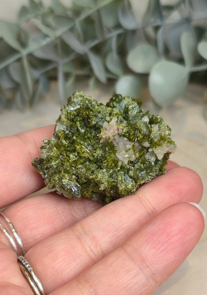 Épidote, Quartz et Byssolite brute