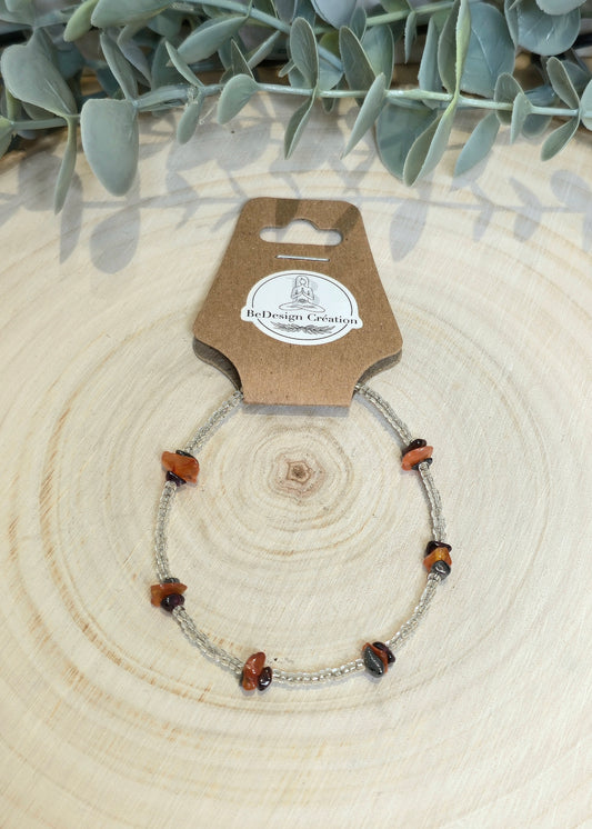 Bracelet avec pierres - Pierres en chips mix