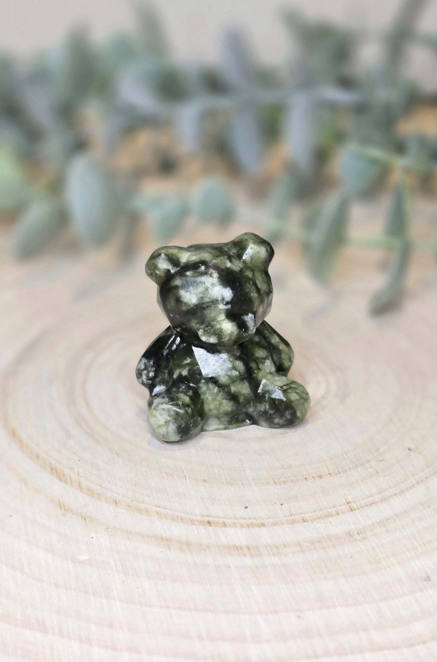 Ourson en Jade vert