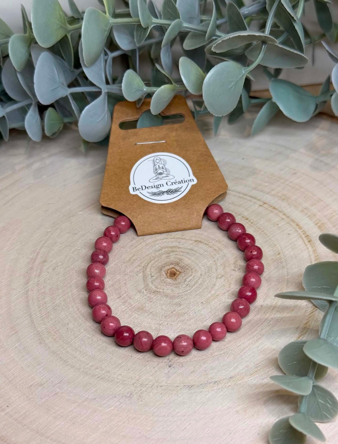 Bracelet Rhodonite 6mm