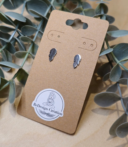 Boucles d’oreilles Plume
