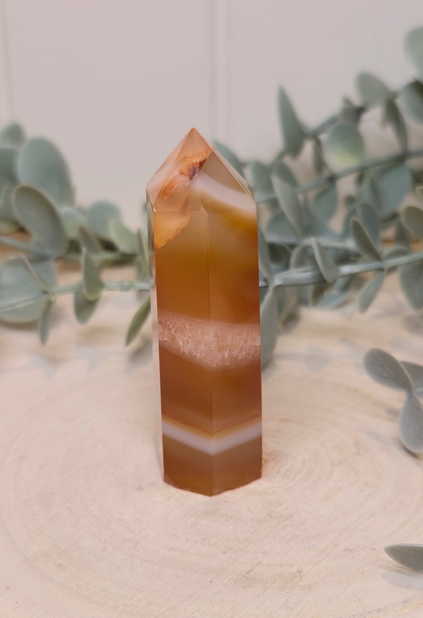 Pointe en Agate orange