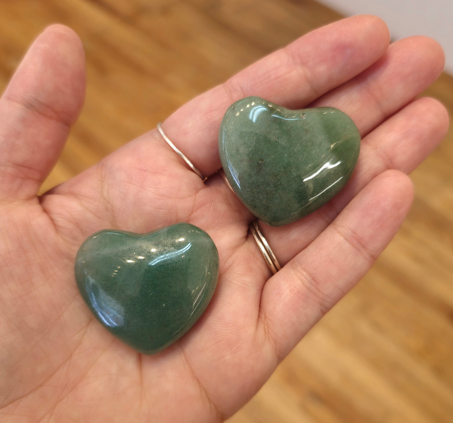 Coeur en Aventurine verte