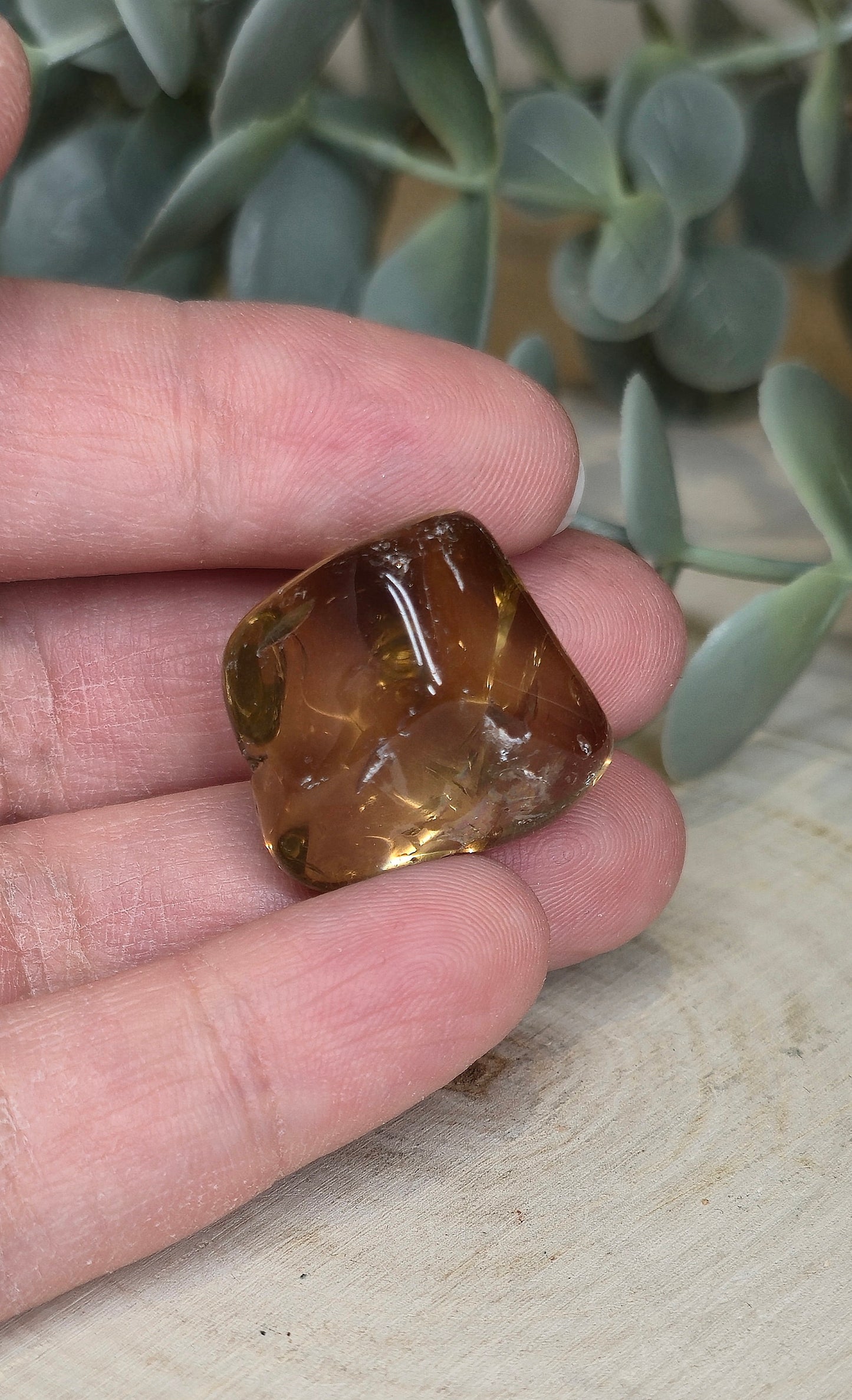 Citrine naturelle du Brésil grade extra barattée