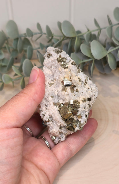 Pyrite dans Quartz brute