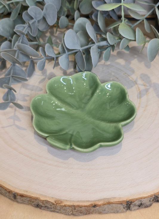 Assiette Trèfle à 4 feuilles