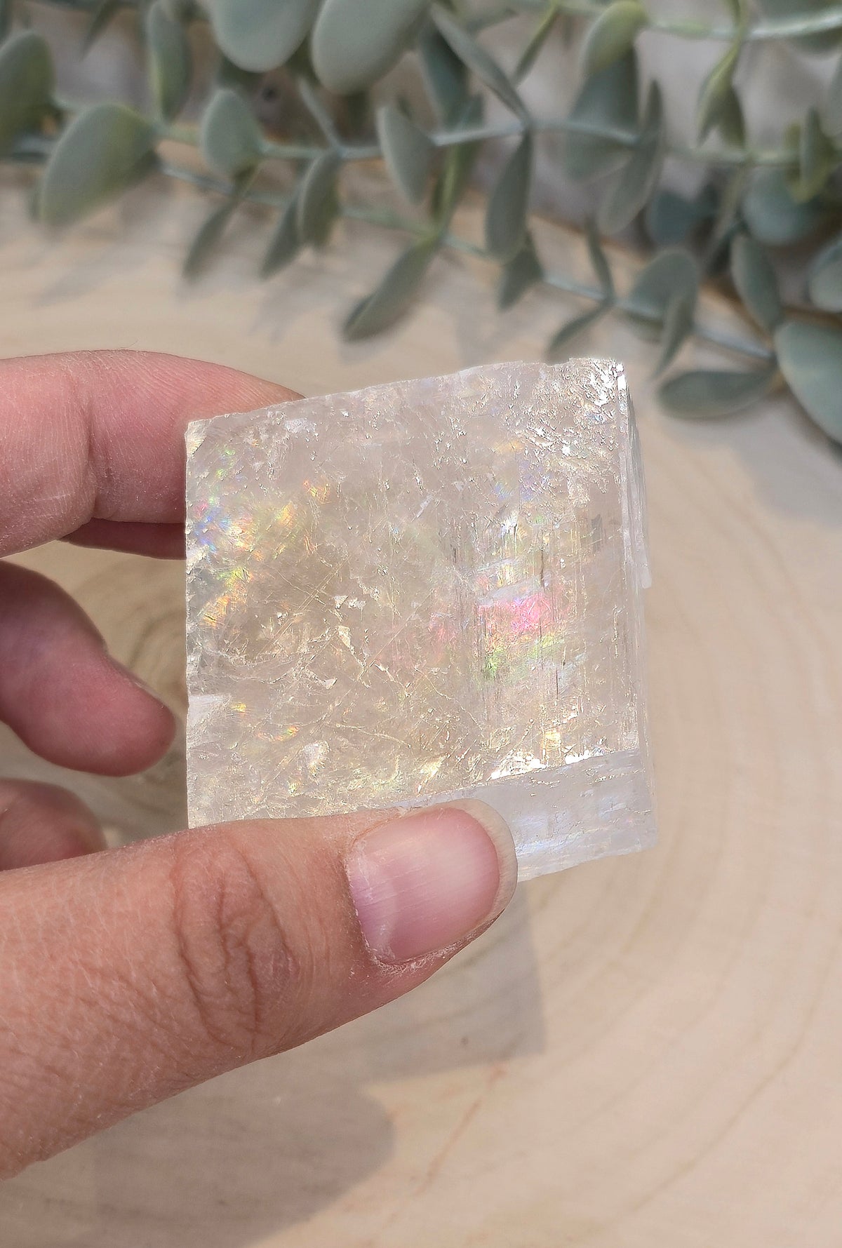 Cube de Calcite optique claire
