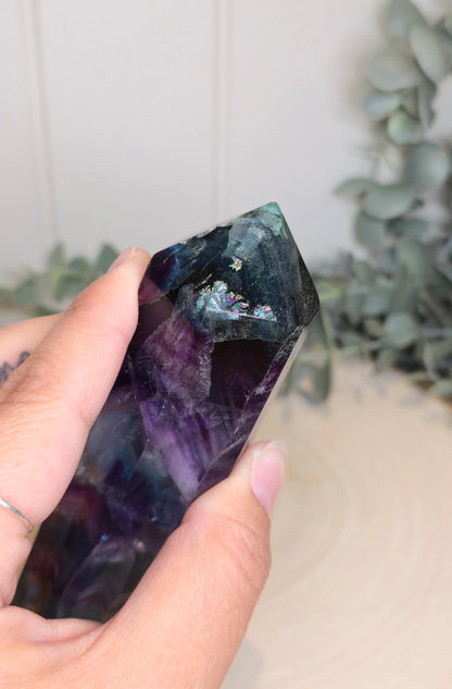 Pointe en Fluorite *réparée*