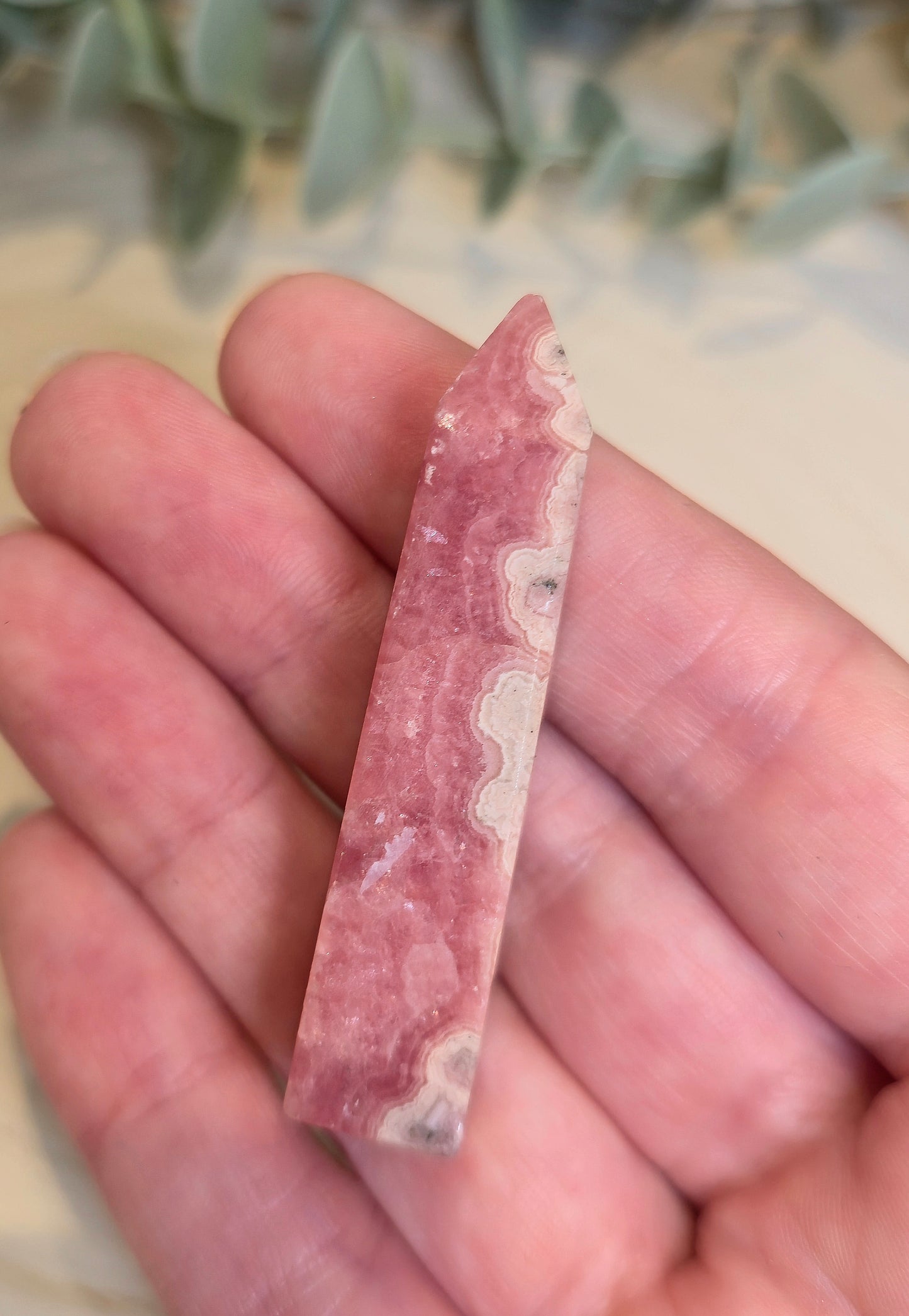 Pointe en Rhodochrosite