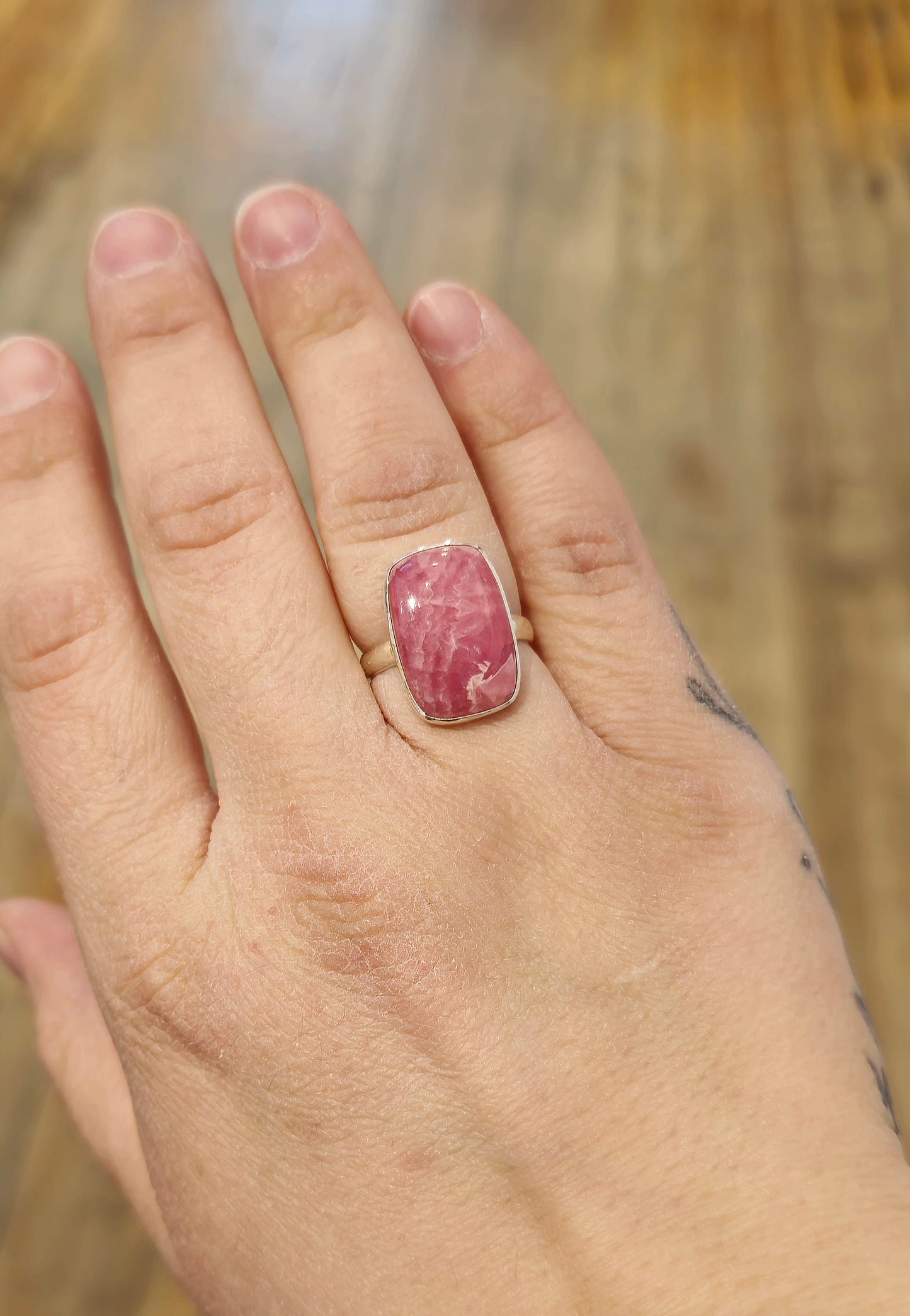 Bague Rhodochrosite