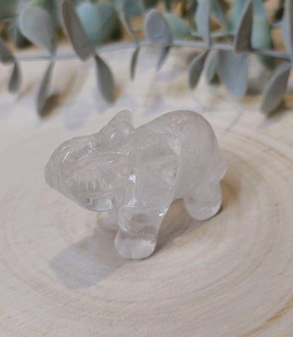Éléphant Quartz clair