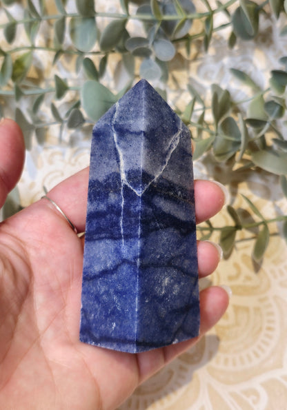 Pointe Aventurine bleue