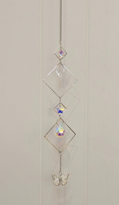 Capteur de lumière cristaux Papillon