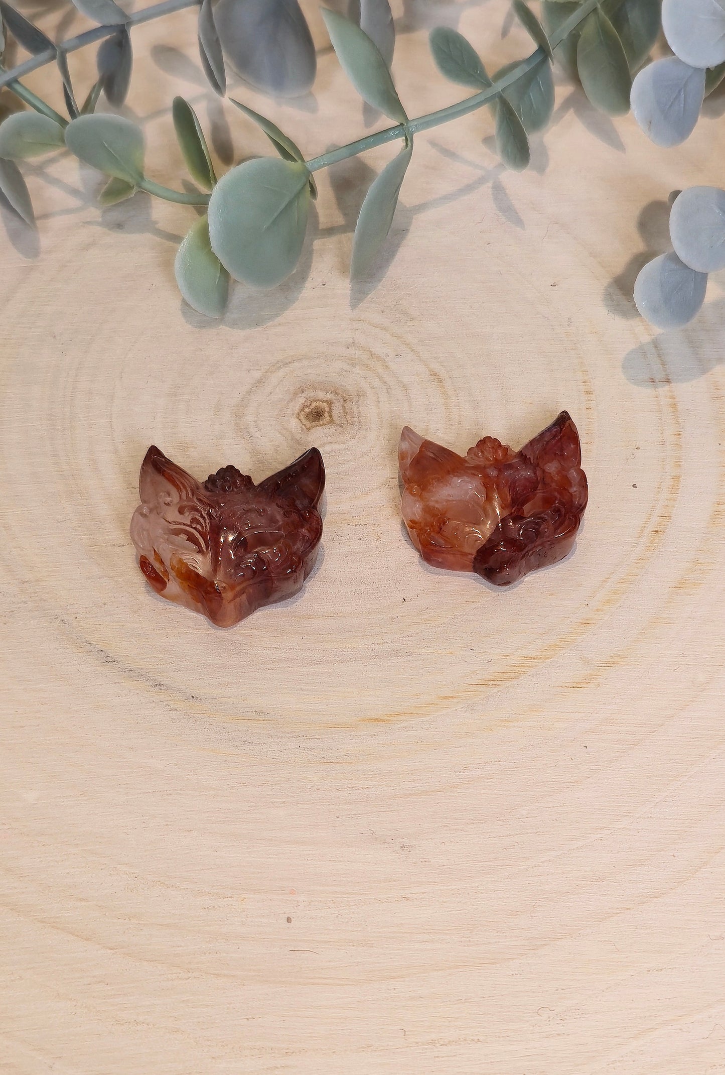 Masque de Renard en Quartz feu