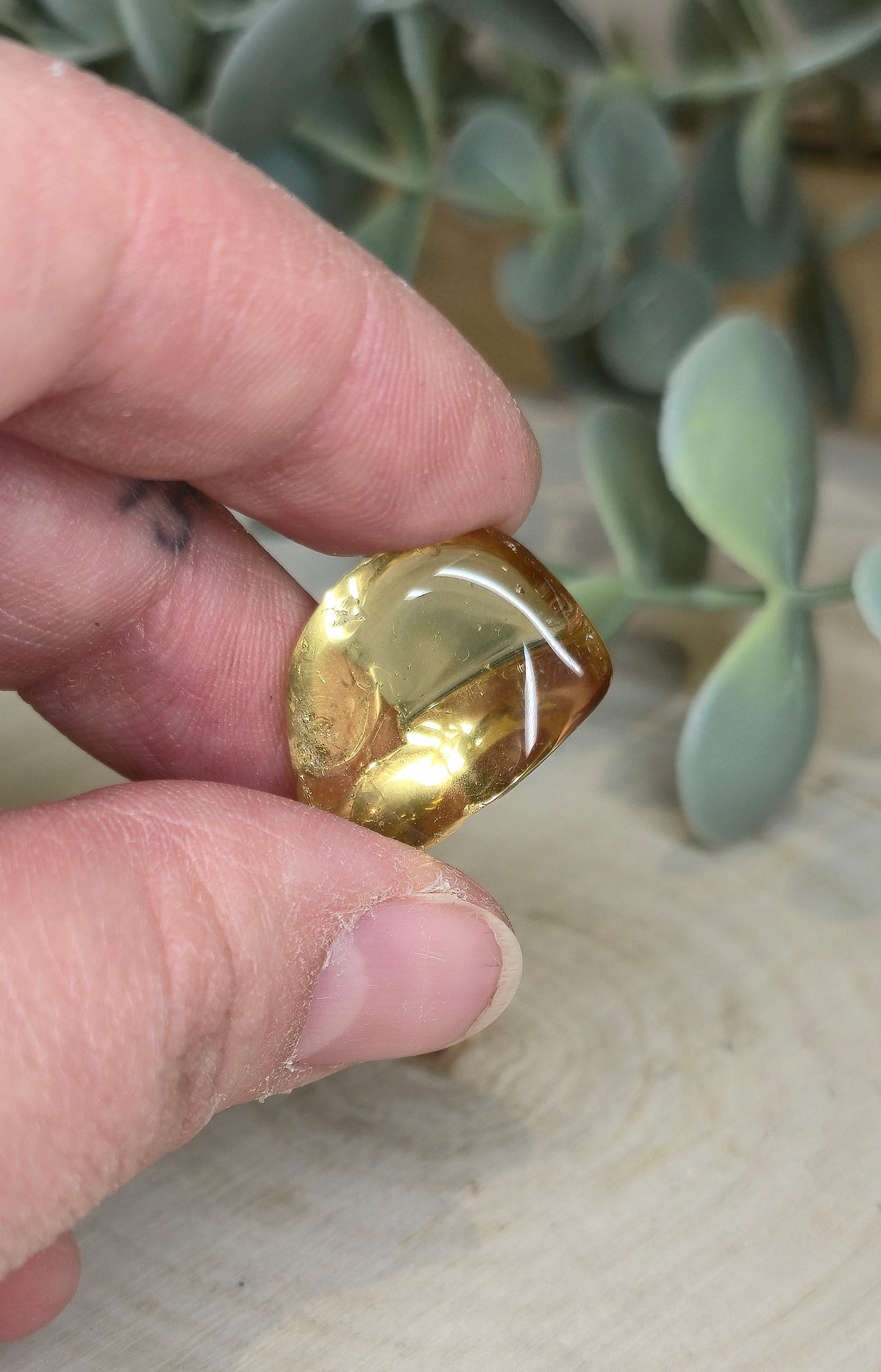 Citrine naturelle du Brésil grade extra barattée