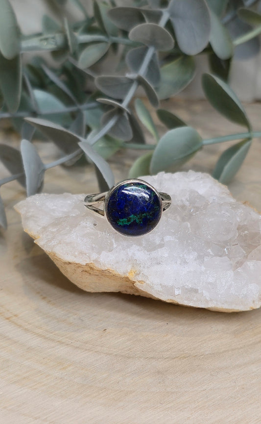 Bague Azurite-Malachite