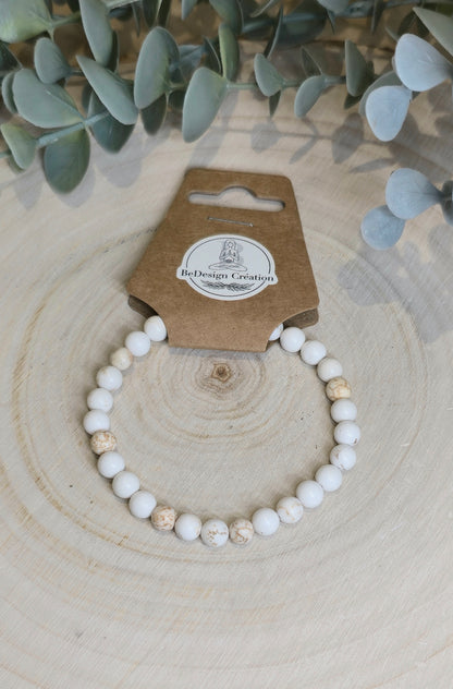 Bracelet Magnésite 6mm