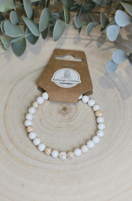 Bracelet Magnésite 6mm