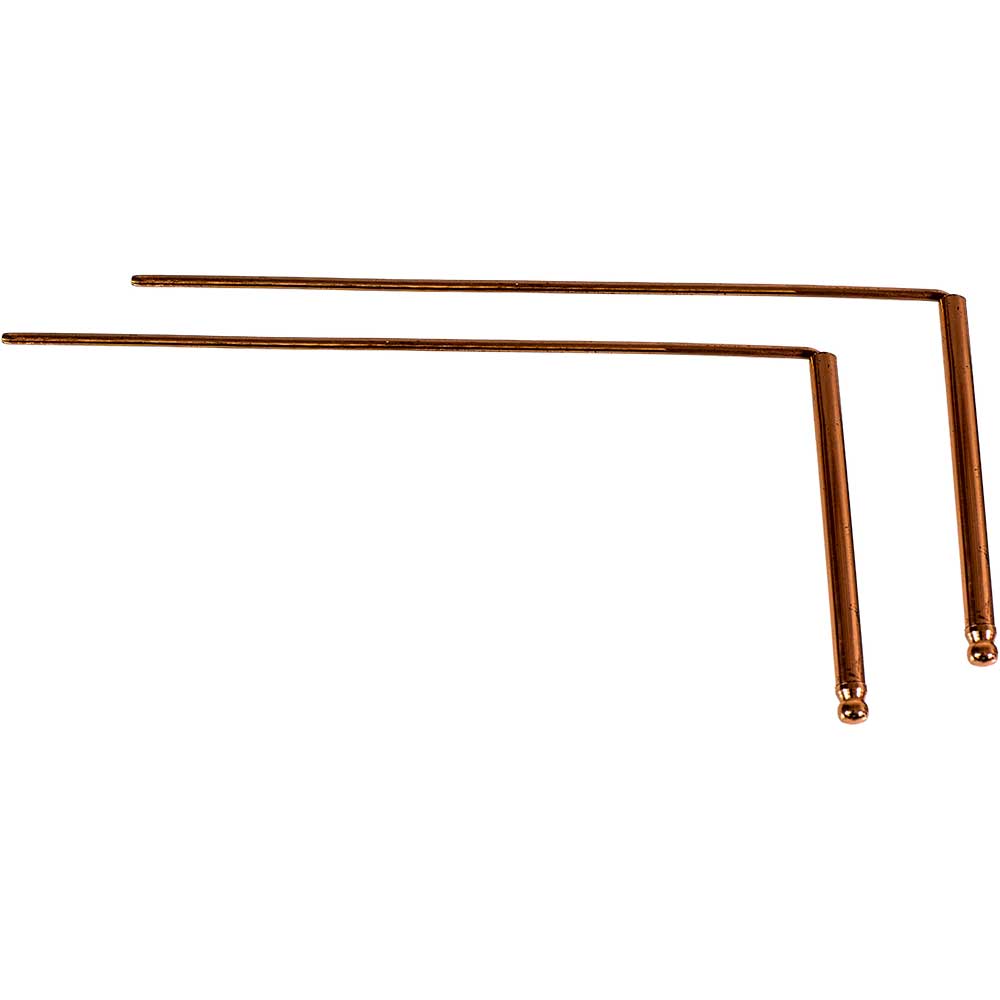 Baguette de sourcier de cuivre