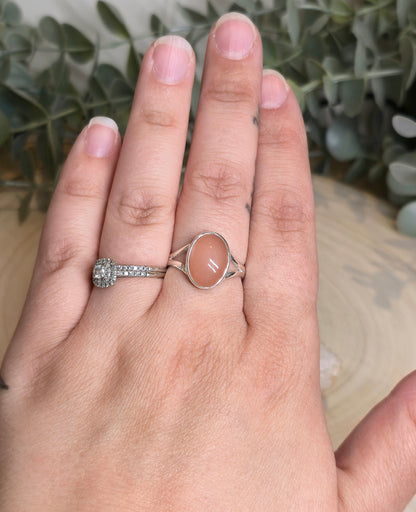 Bague Pierre de lune Pêche