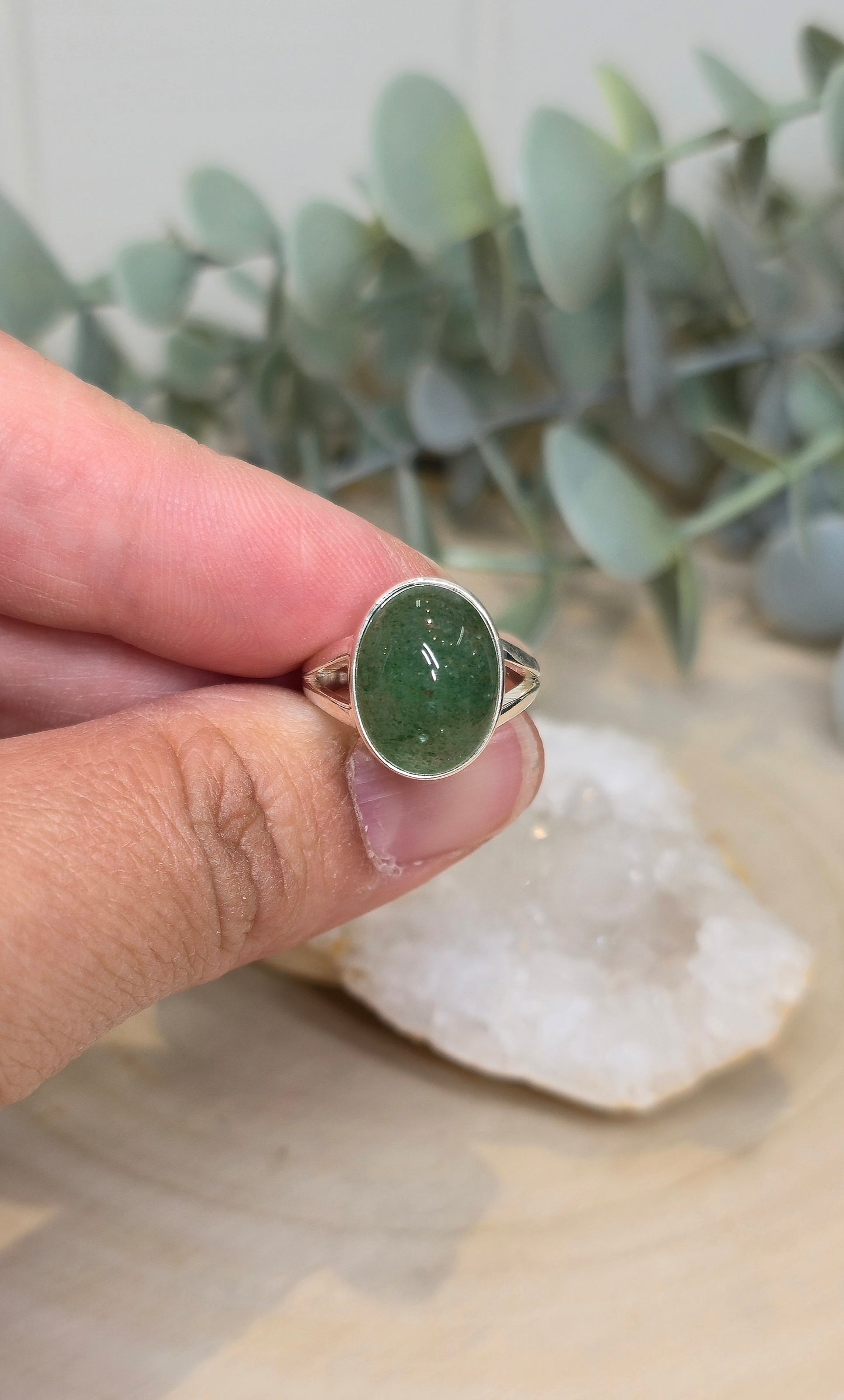 Bague Aventurine verte