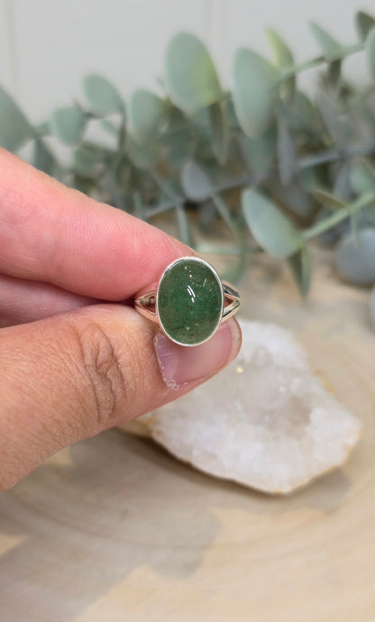Bague Aventurine verte