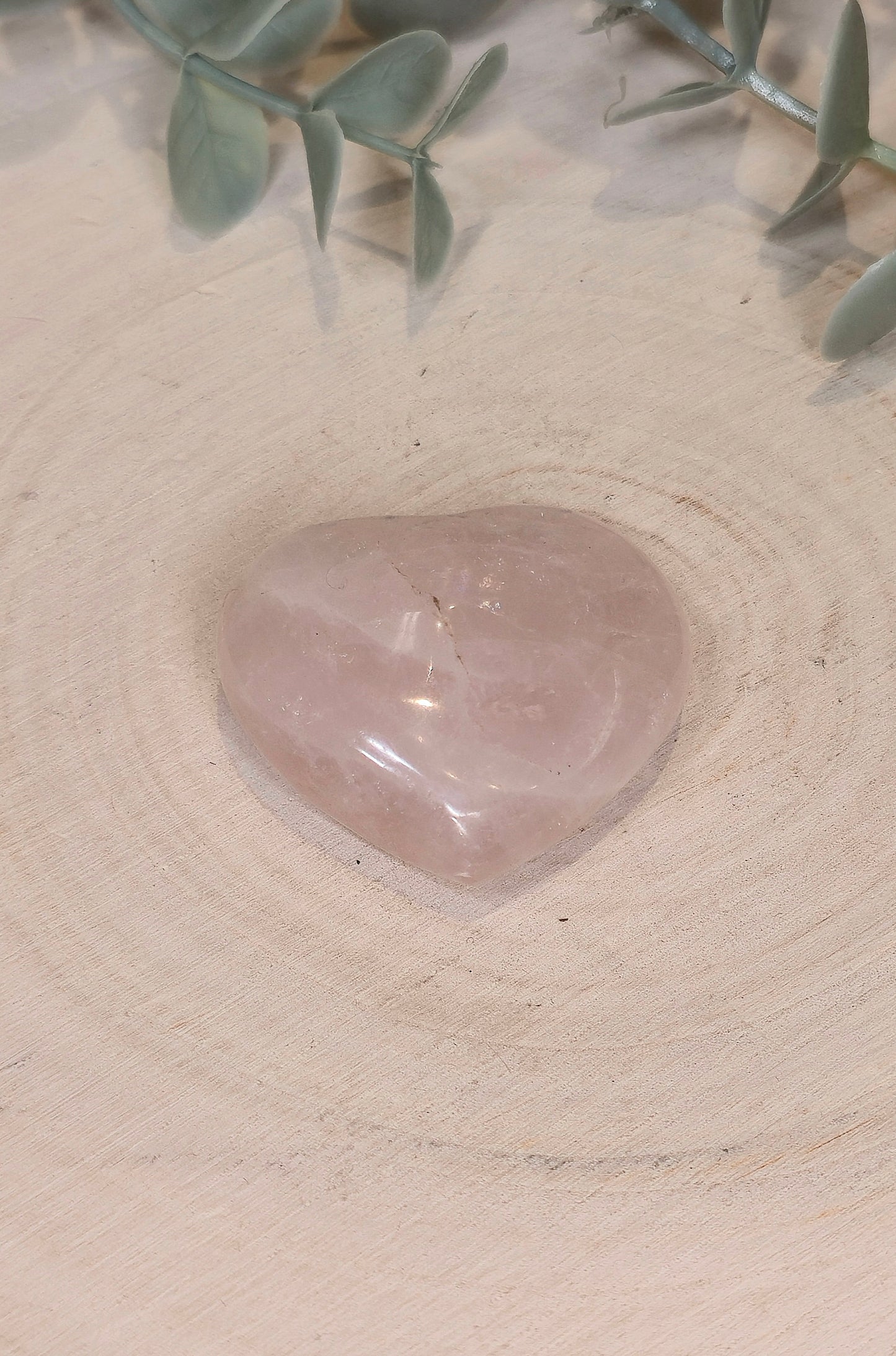 Coeur en Quartz rose