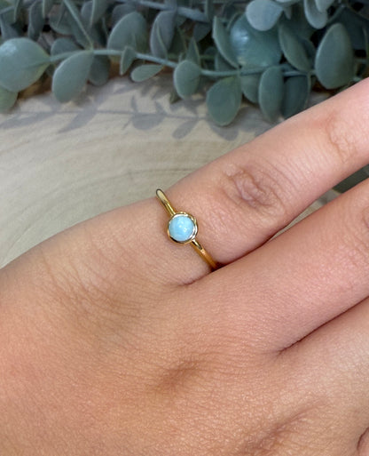 Bague Larimar gold