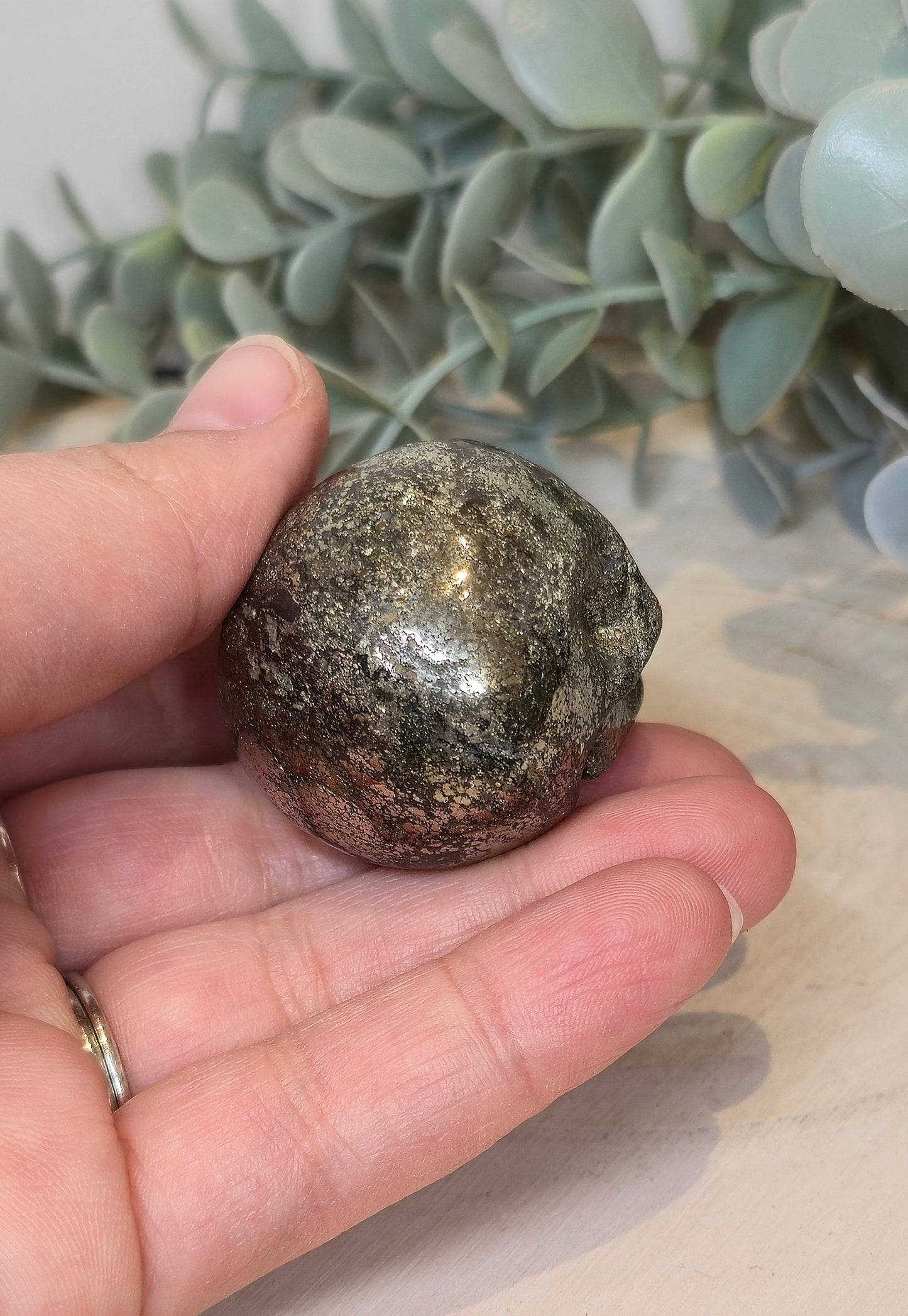 Crâne en Pyrite