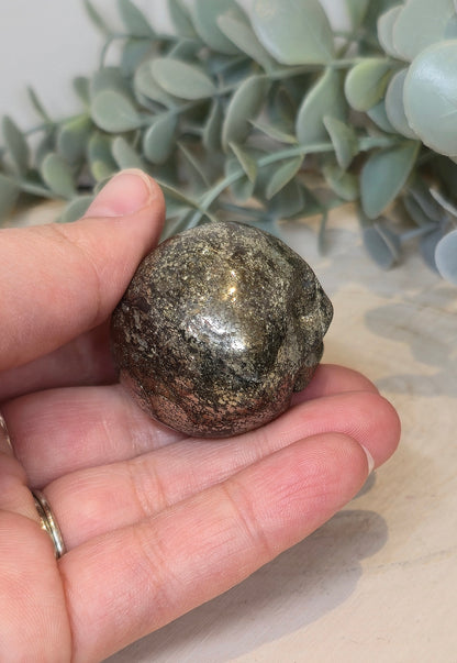 Crâne en Pyrite
