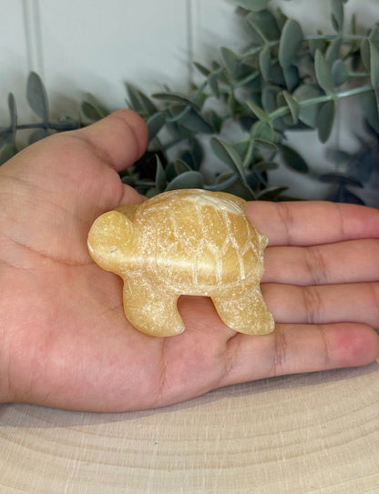 Tortue Calcite jaune