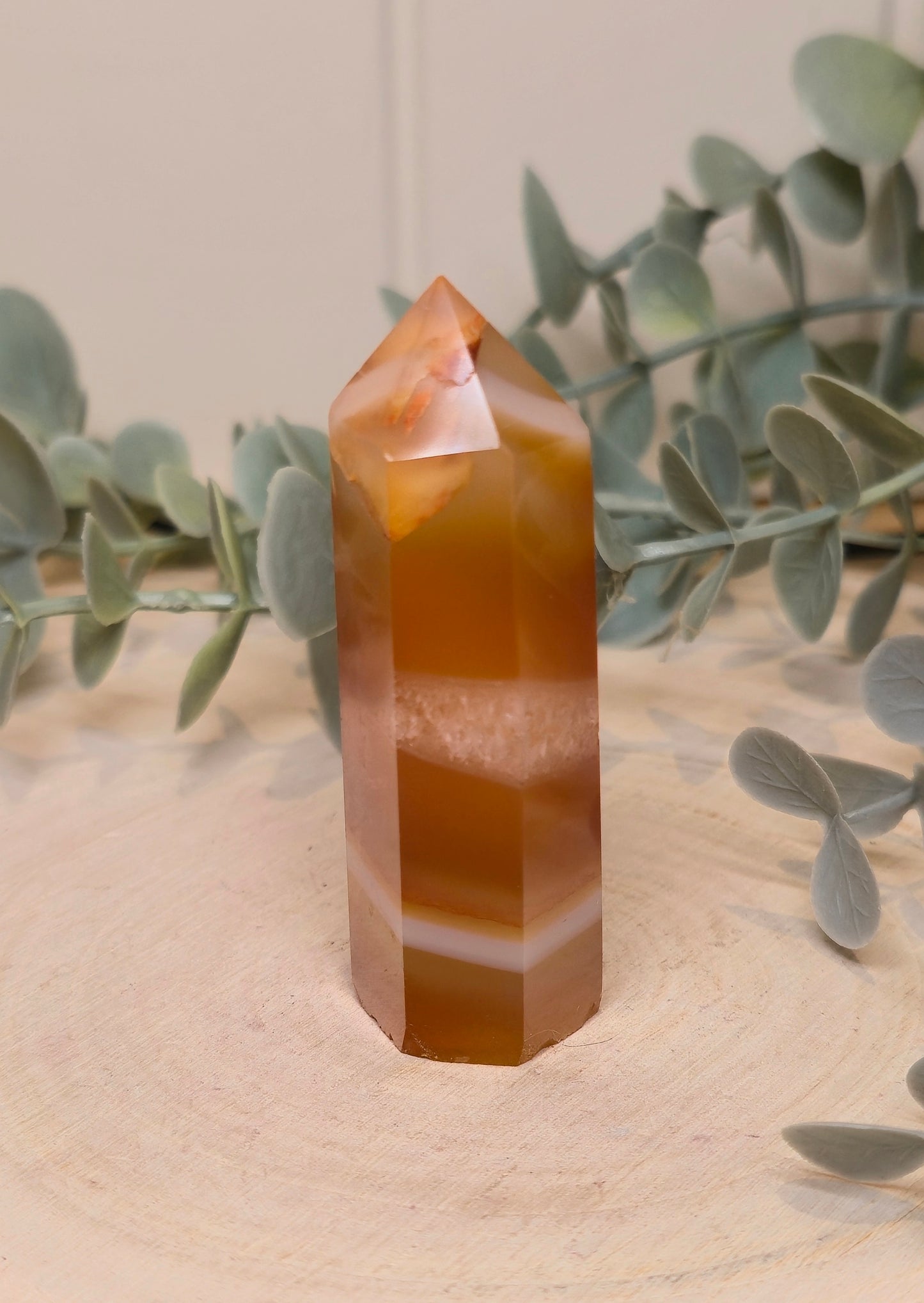 Pointe en Agate orange