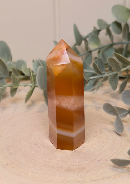 Pointe en Agate orange