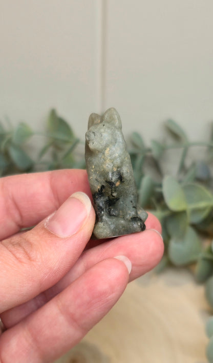 Chien en Labradorite