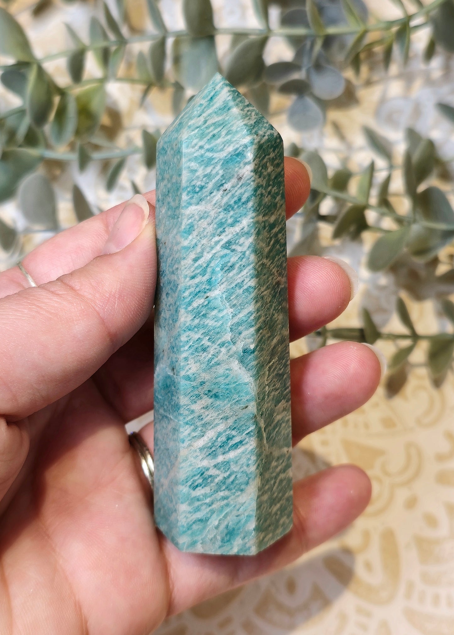 Pointe en Amazonite