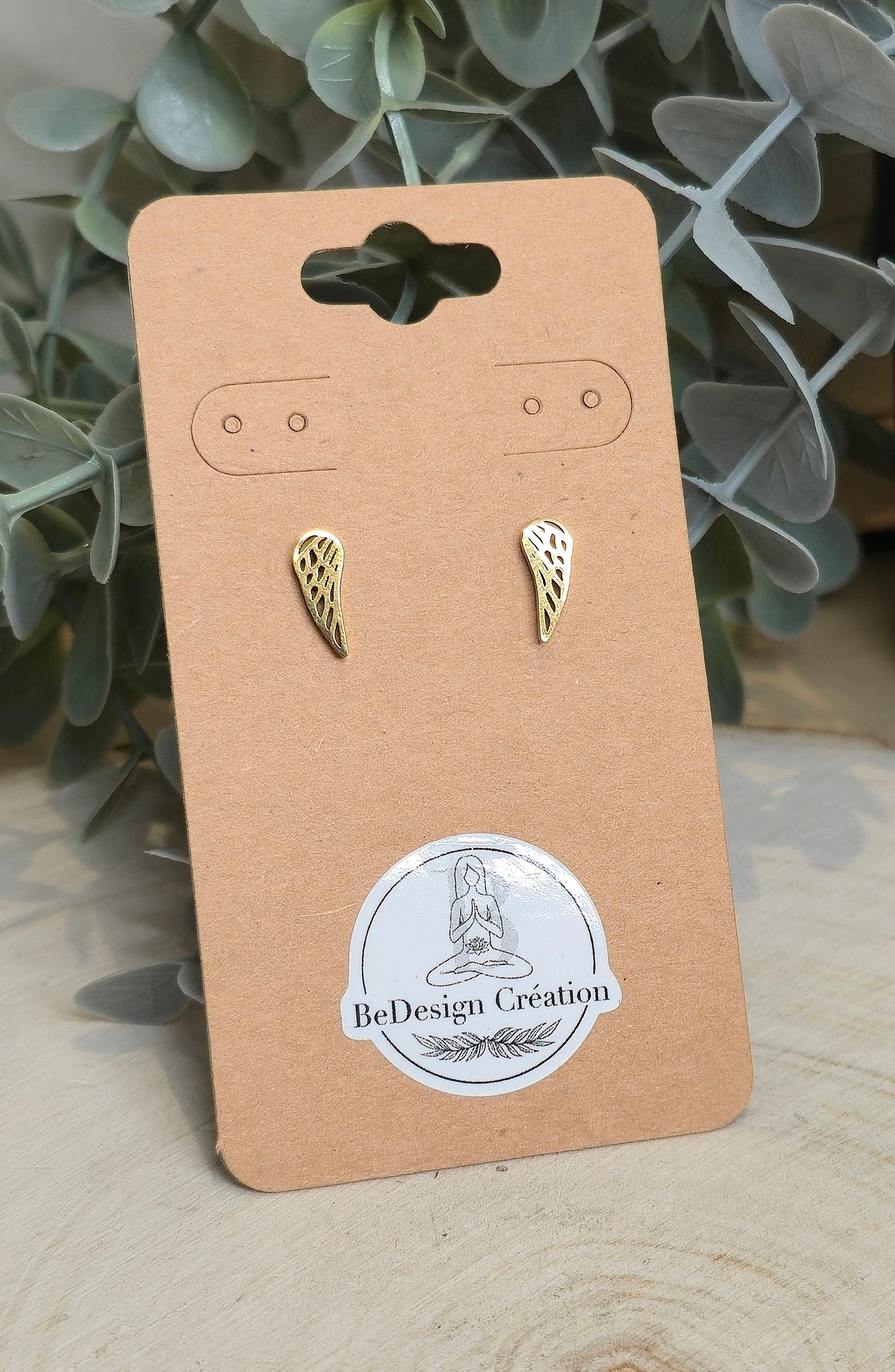 Boucles d’oreilles Ailes d'ange gold