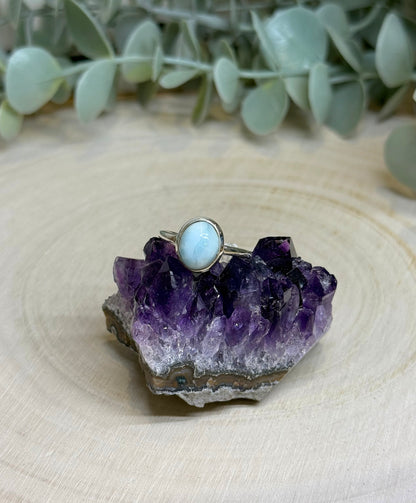 Bague Larimar ovale