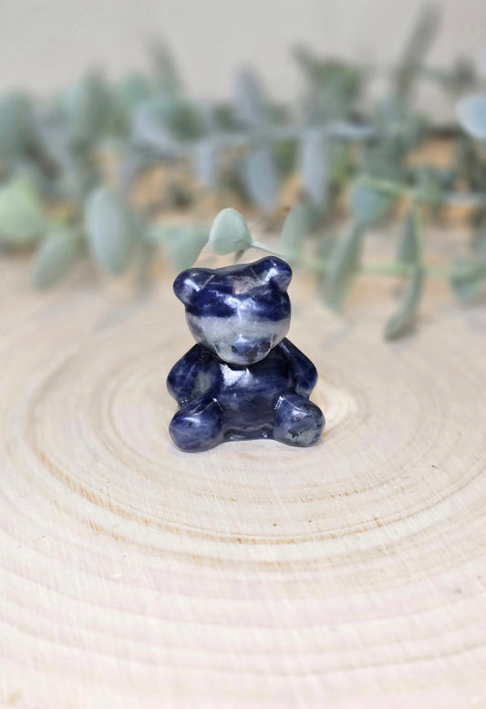Ourson en Sodalite
