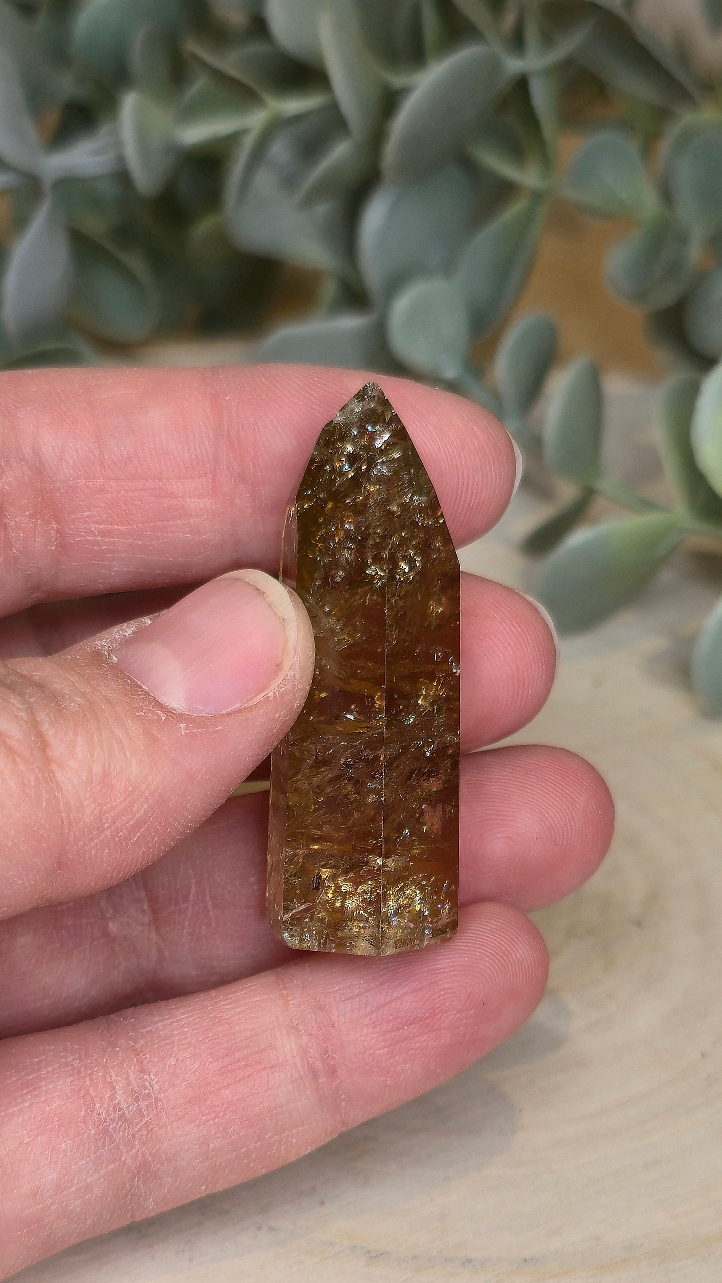 Pointe en Citrine Naturelle