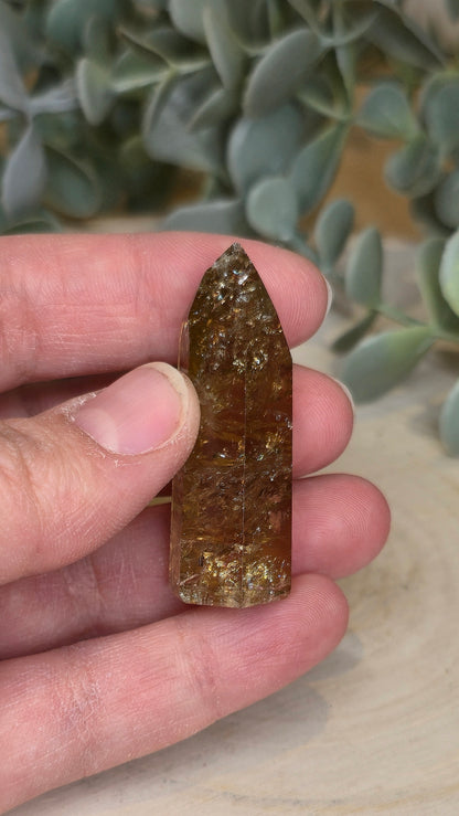 Pointe en Citrine Naturelle