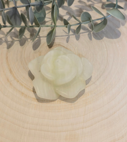 Fleur en Calcite verte