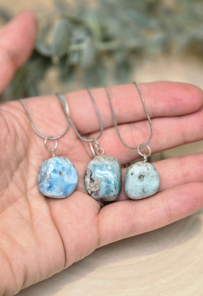 Collier Larimar barattée