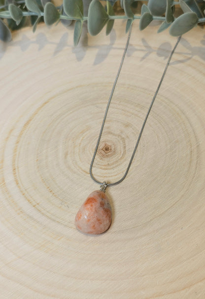 Collier Pierre de soleil barattée