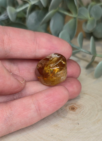Citrine naturelle du Brésil grade extra barattée